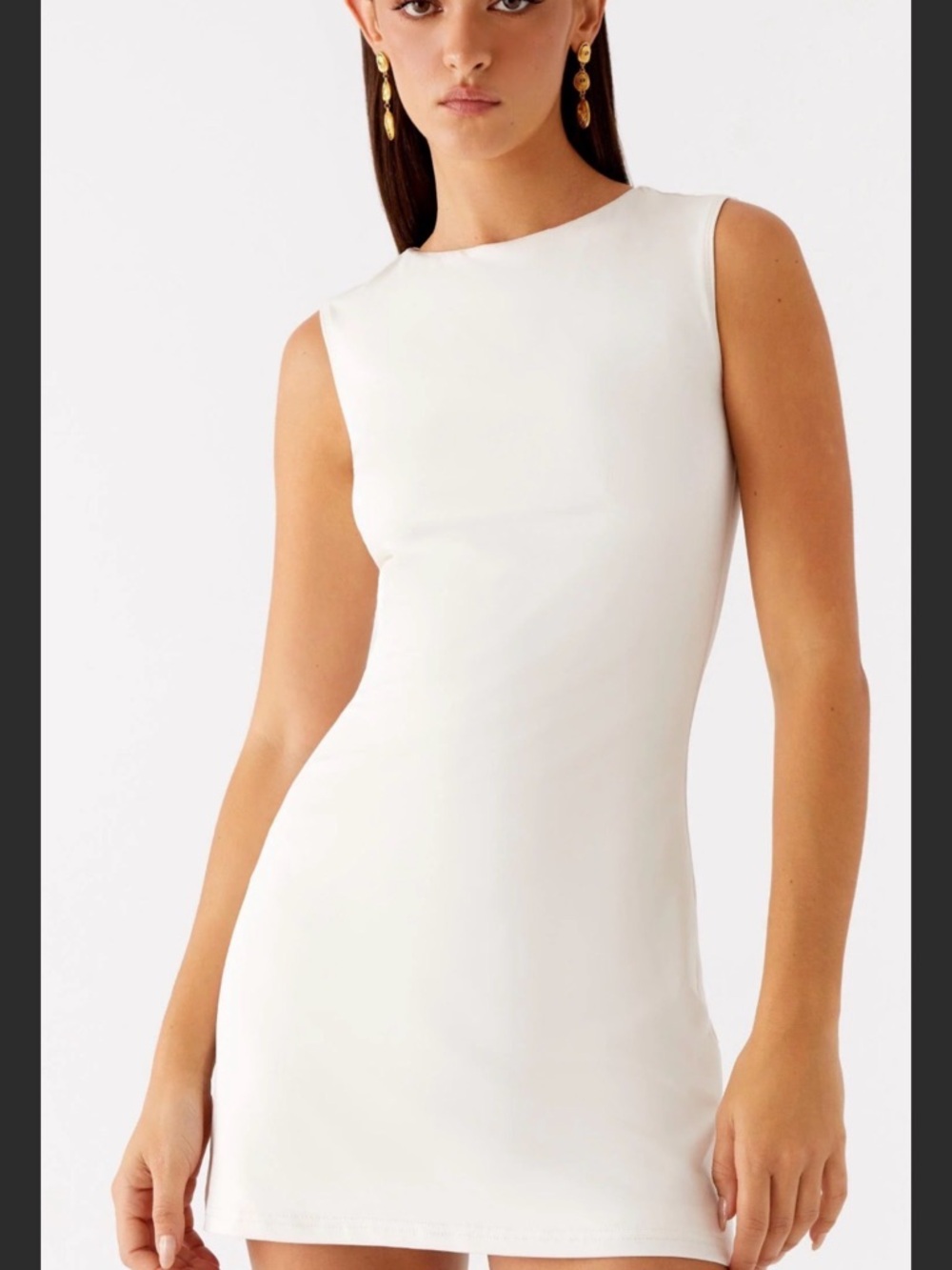 Peppermayo Classic ivory Sleeveless Crewneck Top